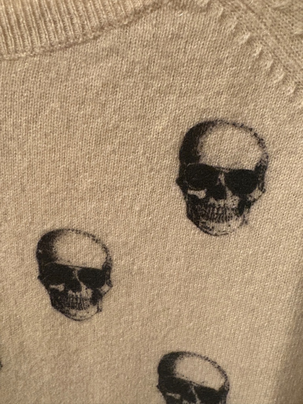 Skull Cashmere ombré skull cashmere sweater Sz S - Picture 3 of 4